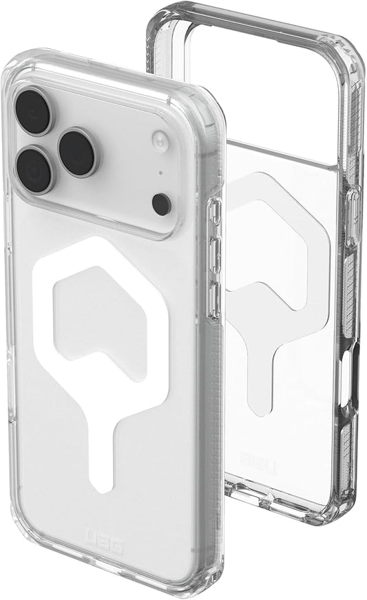 URBAN ARMOR GEAR UAG Designed for iPhone 17 Pro Max Case Plyo - Compatible with MagSafe Transparent Military Grade Protective Cover, Ice/White