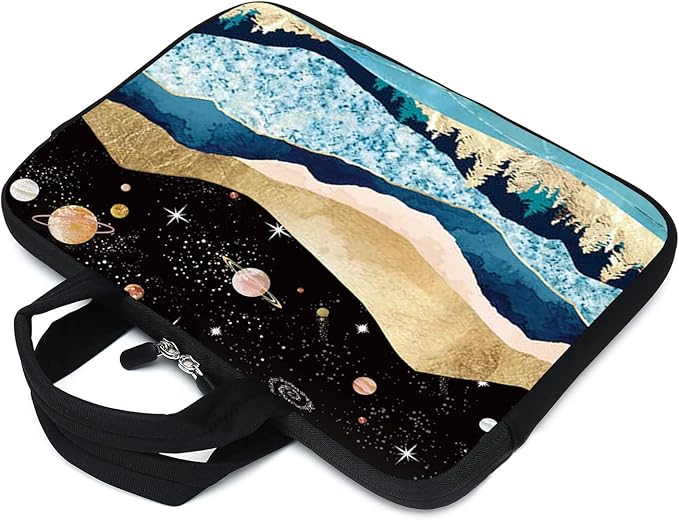 Laptop Sleeve Case 11.6" 12.1 Inch Neoprene Laptop Sleeve/Notebook Computer Pocket Case/Chromebook Case/Tablet Briefcase Carrying Bag Compatible For Men， Women ，boys， girls (mountains-1)