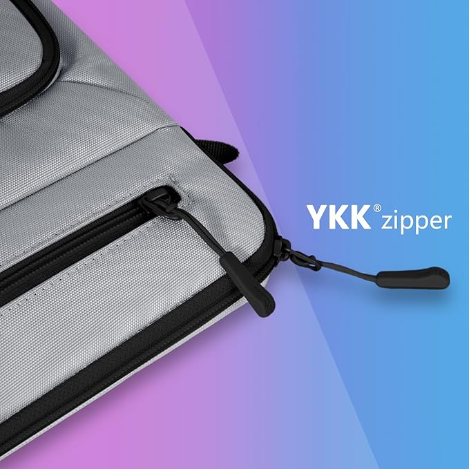 13-14 Inch Laptop Sleeve, Compatible with MacBook Pro 14 (M4–M1), MacBook Air 13/15 (M3/M2), Surface Laptop 4/5, iPad Pro 12.9 (6th–3rd Gen), & More – Waterproof Case with Handle