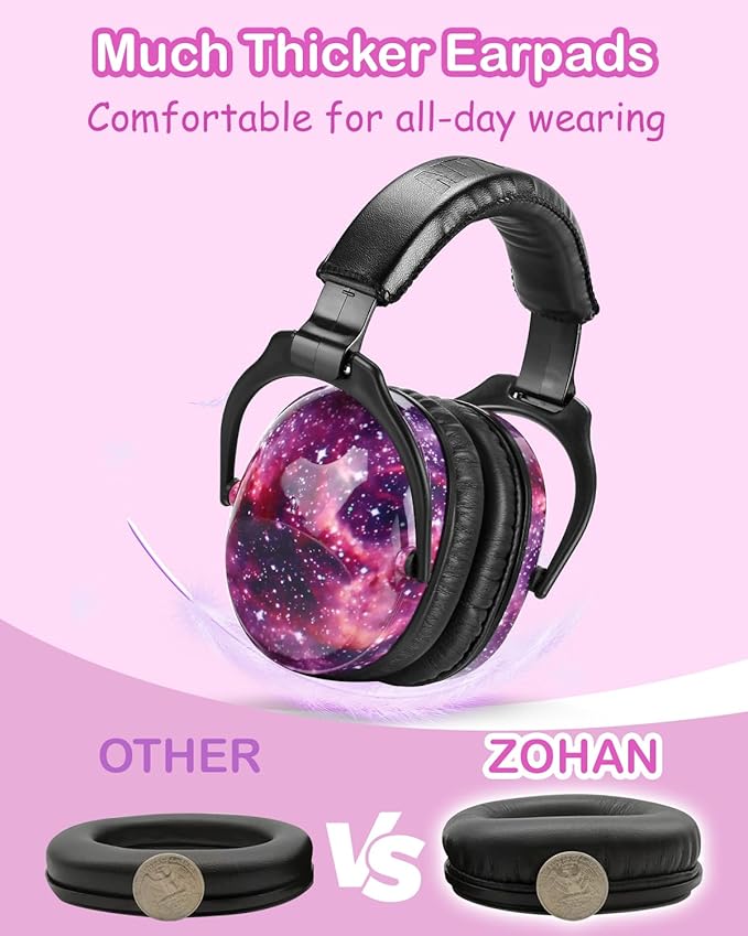 ZOHAN Kids Ear Protection 3 Pack, Noise Canceling Headphones for Monster Jam, Concerts, Fireworks, Air Shows, Autism