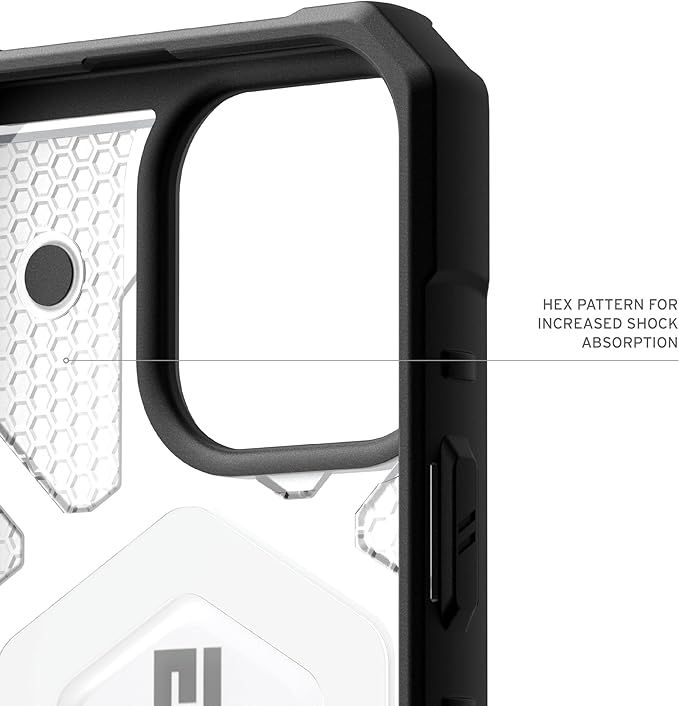 URBAN ARMOR GEAR UAG Designed for iPhone 16 Pro Max Case 6.9" Pathfinder Clear - Compatible with MagSafe Charging Rugged Shockproof Anti-Slip Military Grade Protective Cover, Ice