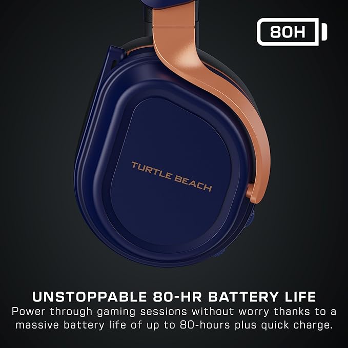 Turtle Beach Stealth 700 Gen 3 Wireless Multiplatform Amplified Gaming Headset for Xbox Series X|S, Xbox One, PC, PS5, Mobile – 60mm Drivers, AI Noise-Cancelling Mic, Bluetooth, 80-Hr Battery – Cobalt