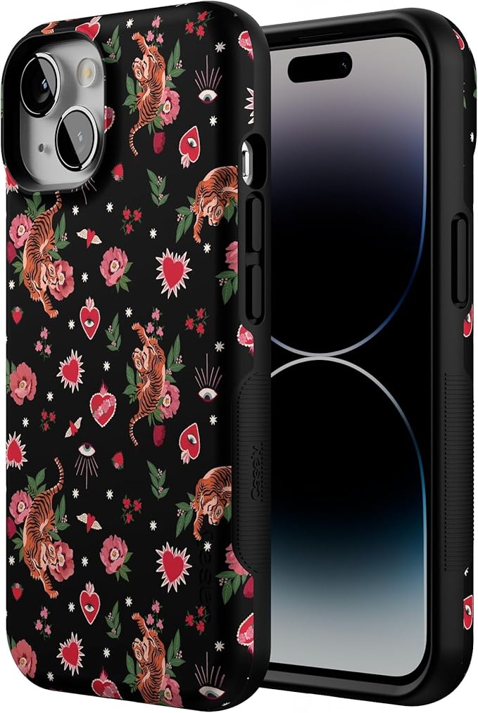 Casely iPhone 14 Case | Wild at Heart | Tiger | Compatible with MagSafe | Bold Protective Design
