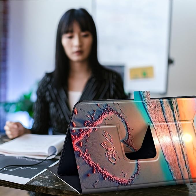 Case for Lenovo Tab P11 Pro Gen 2 11.2" 2022,Mxfdegf 360 Degree Rotating Stand and Magnetic Closure Case for 11.2 inch Lenovo Tab P11 Pro 2nd Generation,Gold Orange Sand Sunset