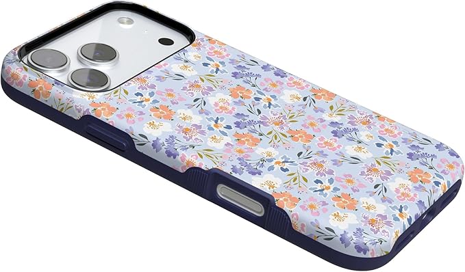 Casely iPhone 17 Pro Case | Poppy Meadows | Pastel Floral | Compatible with MagSafe | Bold Protective Design