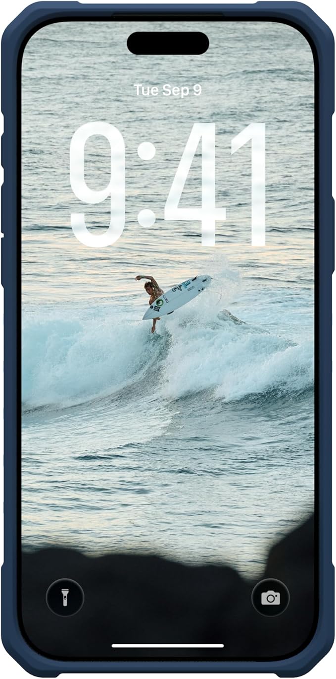 URBAN ARMOR GEAR UAG Designed for iPhone 17 Pro Max Case Pathfinder Clear + Wrist Lanyard Bundle - Compatible with MagSafe Military Grade Protective Cover, Blues