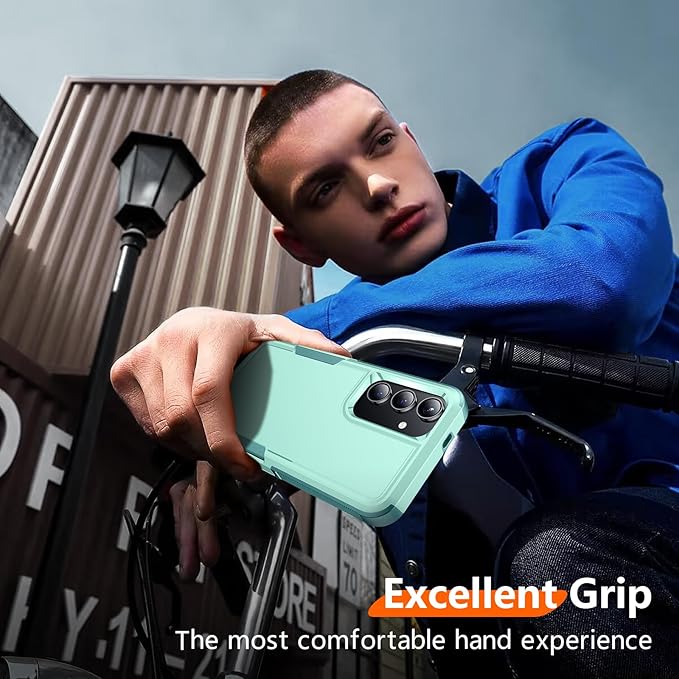 Red2Fire for Samsung Galaxy S24 Case, [Military Grade Drop Protection] Non-Slip Heavy Duty Full Body Shockproof Protection Phone Case for S24 Case 6.2 inch, Light Green