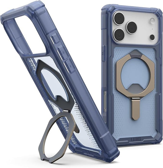 URBAN ARMOR GEAR UAG Designed for iPhone 17 Pro Max Case with Kickstand Plasma XTE - Compatible with MagSafe Translucent Military Grade Protective Cover, Cloud Blue