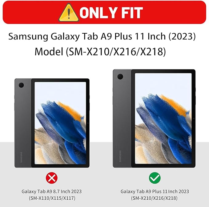 Case for Samsung Galaxy Tab A9 Plus 11 Inch 2023 Model (SM-X210/X216/X218), Slim Lightweight PU Leather Stand Cover with Auto Wake/Sleep - Bible Verse Psalm 46:5