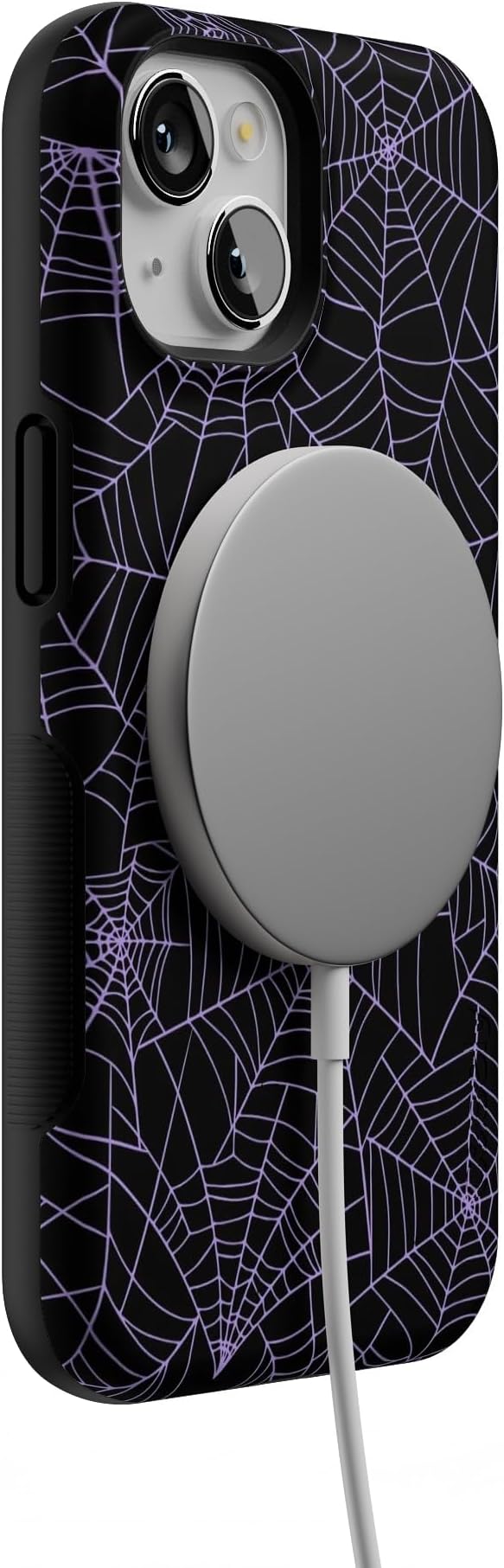 Casely iPhone 14 Case | Midnight Web | Spider Web | Compatible with MagSafe | Bold Protective Design