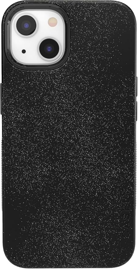 Casely iPhone 14 Case | Midnight Onyx | Black Shimmer | Compatible with MagSafe | Bold Protective Design