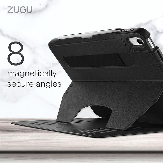 ZUGU CASE for iPad Air 11 (M3 2025 / M2 2024) iPad Air 4 & 5 10.9 Inch (2020/2022) - Protective, Ultra Thin, Magnetic Stand, Sleep/Wake Cover with Apple Pencil Charging & Storage - Sand