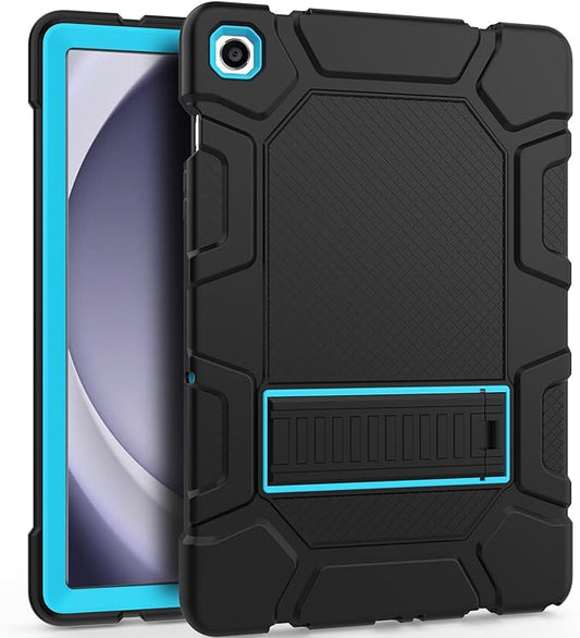 Rantice Case for Samsung Galaxy Tab A9+ 11”, Heavy Duty Shockproof Rugged Protective Case with Kickstand for Samsung Galaxy Tab A9+ / A9 Plus 11” 2023 (SM-X210/X216/X218),Black+Blue