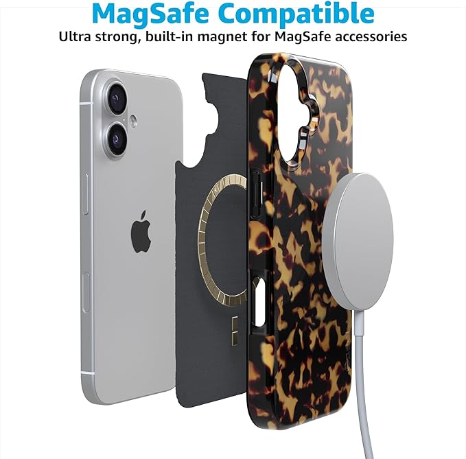 Casely iPhone 17 Case | Shell Shocked | Tortoise Print | Compatible with MagSafe | Classic Ultra Slim Design