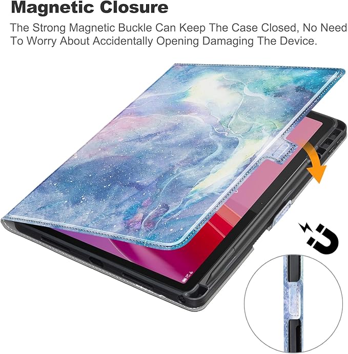 for Lenovo Tab M11 Case with Pen Holder,Ultra Slim Magnetic Cover for Lenovo Tab K11 LTE Tablet Case Kids,Color Cloud