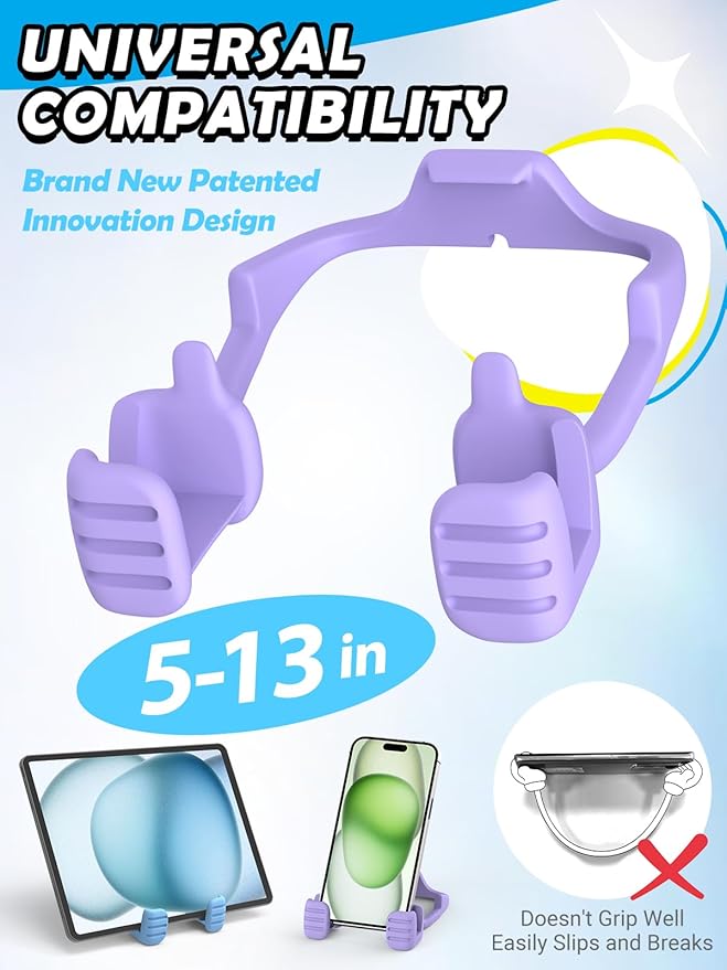 Stocking Stuffers for Teens Girls Kids Women Men Adults: Thumbs Up Lazy Phone Stand Tablet Stand for iPad Cell Phone Holder Teen Girl Gifts Trendy Stuff Gifts for Christmas for Boys Wife Funny Gadgets