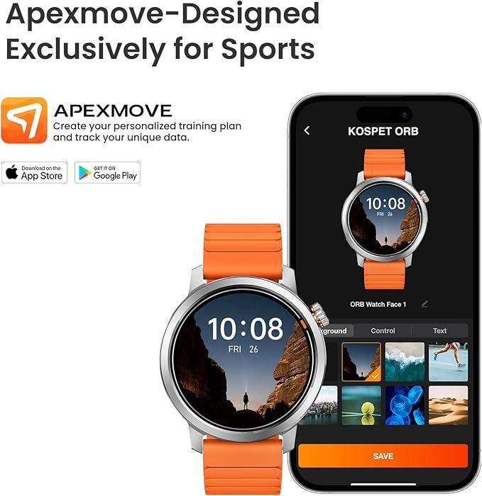 KOSPET Smart Watch for Women 1.43" AMOLED Smartwatch with 175+ Sport Modes, 25 Days Battery, IP68 Waterproof, 24/7 Heart Rate & Sleep Monitor, Bluetooth Call (Answer/Make), Silver