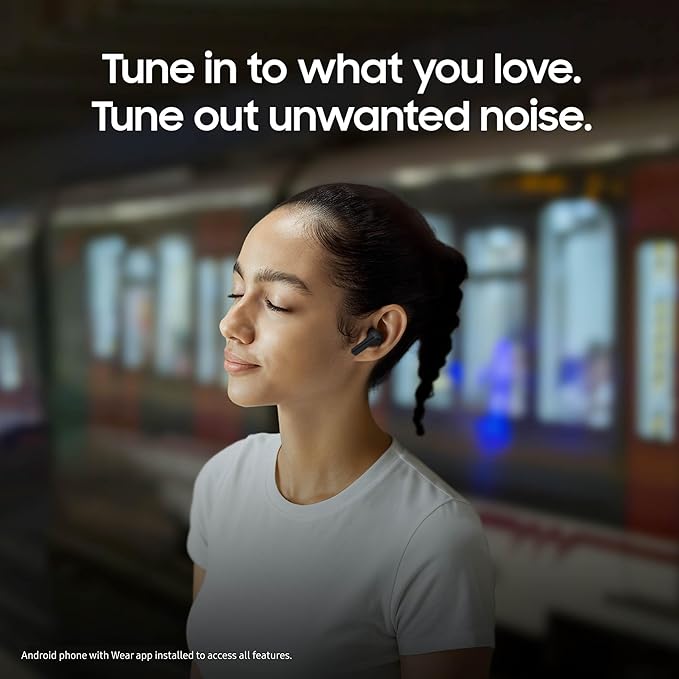 SAMSUNG Galaxy Buds 3 FE (2025) + Galaxy SmartTag2, True Wireless Bluetooth Earbuds, Active Noise Cancellation, Powerful Sound, Clear Calls, Long Lasting Battery, Gray [US Version, 2 Year Warranty]