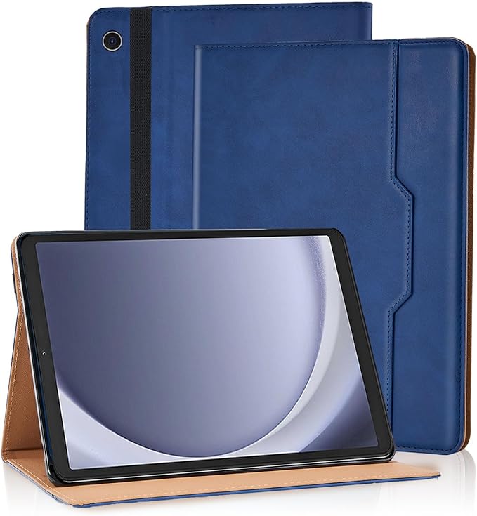 Case for Samsung Galaxy Tab A9 Plus/A9+ 11 Inch 2023 Cover (Model SM-X210/SM-X216/SM-X218) Case Multi-Angle Viewing Stand with Hand Strap Galaxy Tab A9 Plus Case,Blue