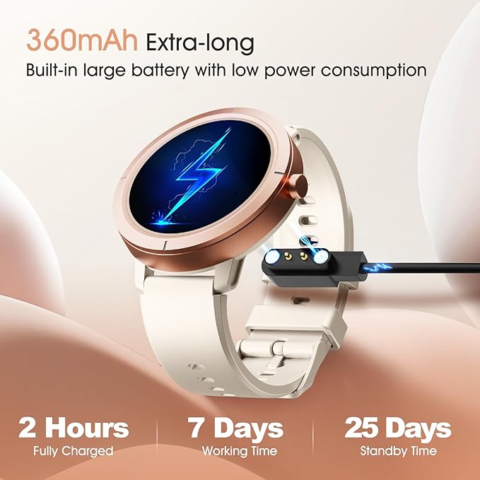 Ultra-high Precision GPS Smart Watches for Women Men, 1.32'' Amoled Screen & 24/7 Heart Rate/Health Fitness Watch, 170+ Sports Modes | 5ATM Waterproof | Compatible Android iOS