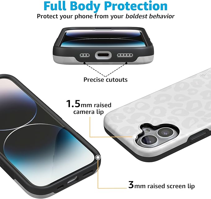Casely iPhone 17 Case | Into The Wild | White Snow Leopard | Compatible with MagSafe | Bold Protective Design
