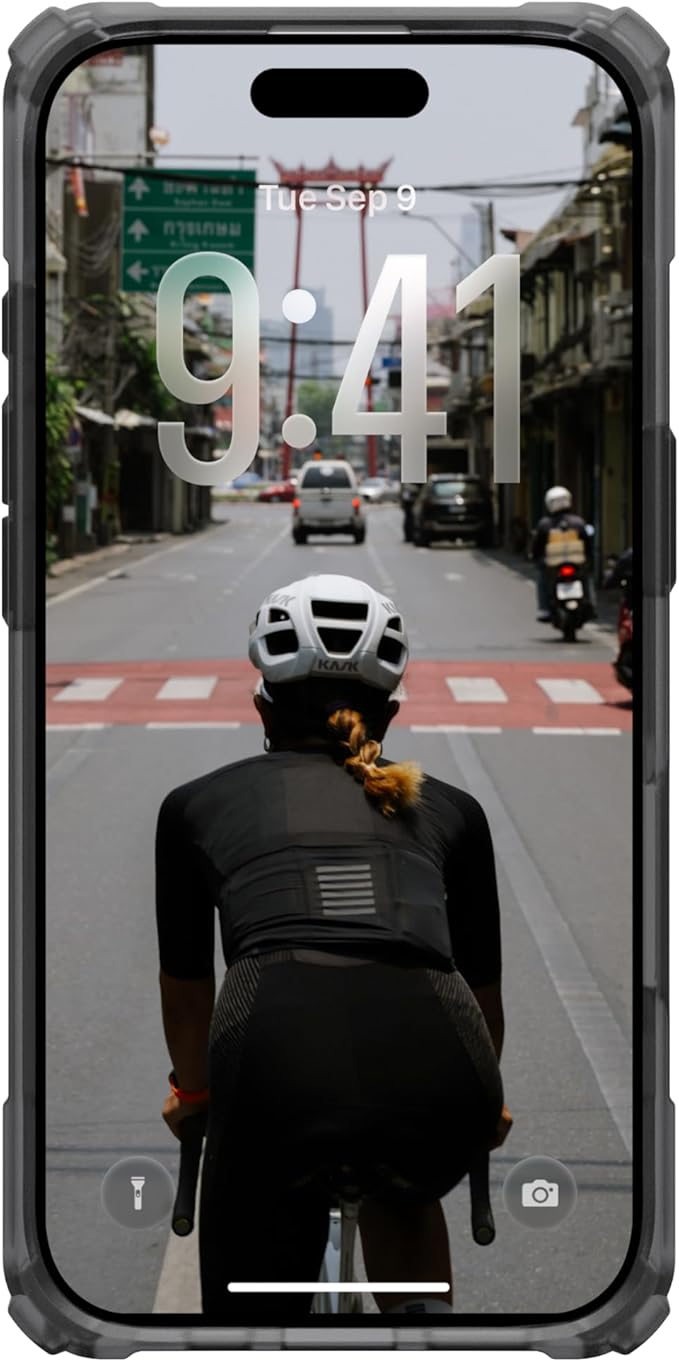 URBAN ARMOR GEAR UAG Designed for iPhone 17 Case with Kickstand Plasma XTE - Compatible with MagSafe Transparent Military Grade Protective Cover, Ash/Titanium