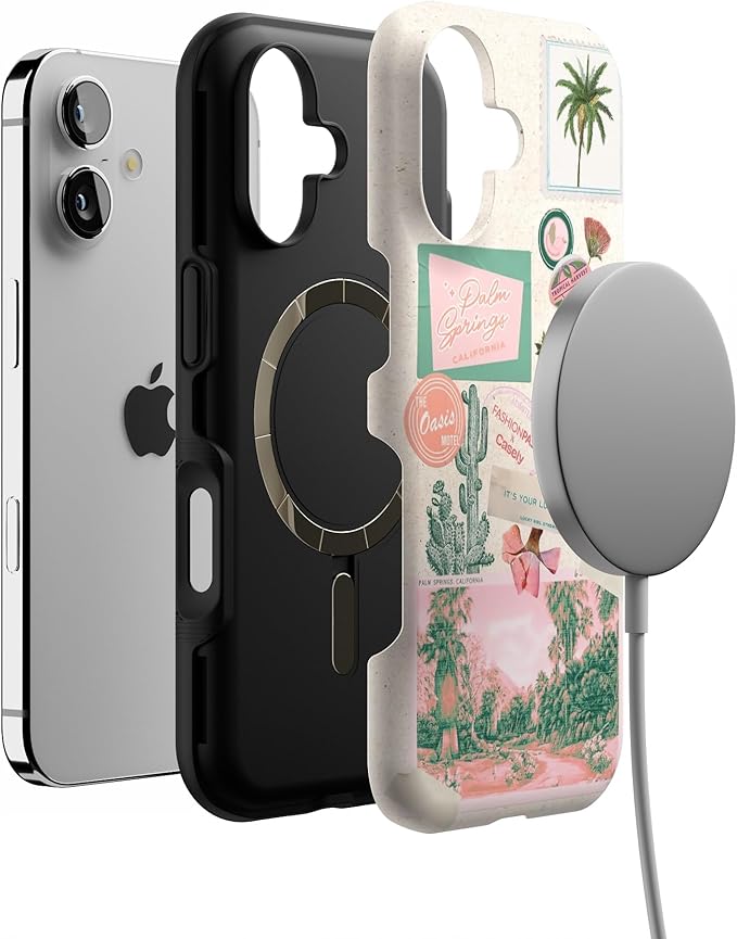 Casely iPhone 17 Case | Vintage Vacay | FashionPass x Casely | Bold Protective Design | Compatible with MagSafe