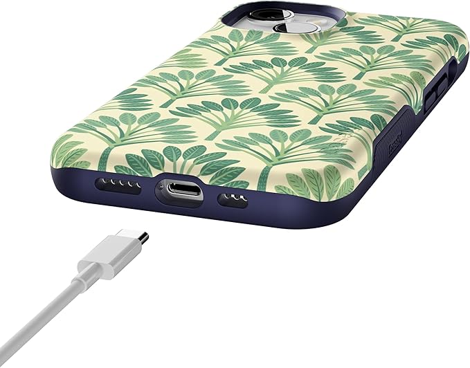 Casely iPhone 14 Case | Palm Royale | Palm Beach | Compatible with MagSafe | Bold Protective Design