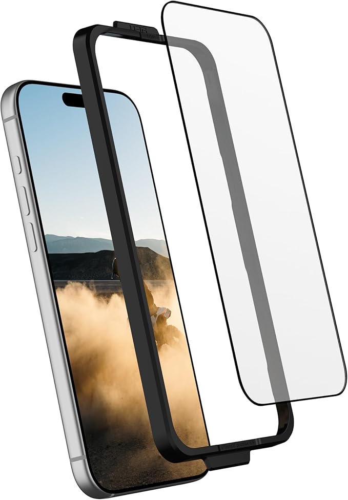 URBAN ARMOR GEAR UAG Designed for iPhone 17 Pro Max Screen Protector 6.9" Glass Shield Ultra - Anti-fingerprint HD Clarity Shatter Proof Tempered Glass,Clear