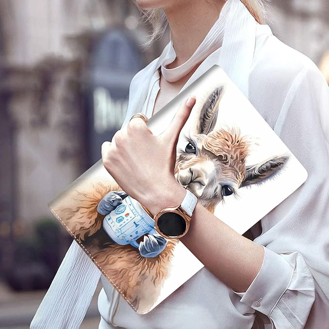 Case for Galaxy Tab A9 Plus ， Auto Sleep/Wake Multi-Angle Viewing Slim Folio Stand Cover for Samsung Galaxy Tab A9+/A9 Plus 11 Inch 2023 (SM-X210/X216/X218), Alpaca Art