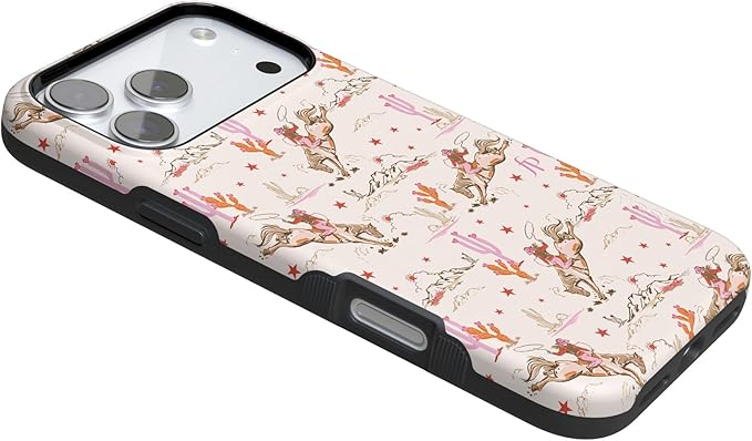 Casely iPhone 17 Pro Case | Cowgirl Canyon | FashionPass x Casely | Compatible with MagSafe | Bold Protective Design