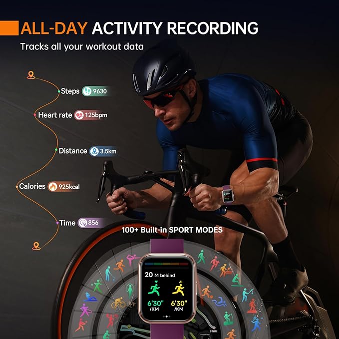 Smart Watches for Women, Alexa Built-in Fitness Watch with 1.8" LCD Screen & Bluetooth Call (Make/Answer), Heart Rate/SpO2/Sleep Monitor, 100 Sports, IP68 Waterproof Smartwatch for Apple Android