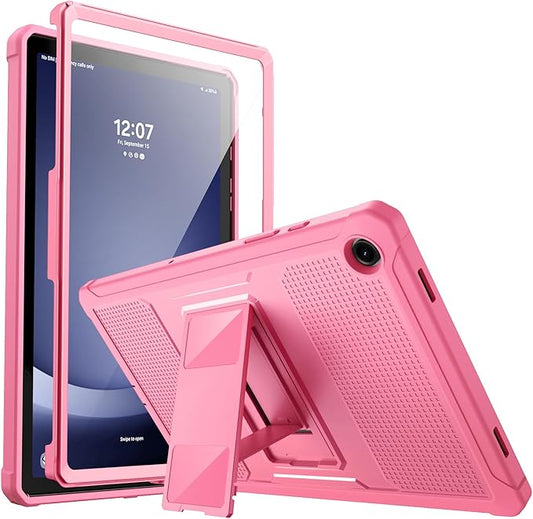 MoKo Case Fit Galaxy Tab A9 Plus 11-Inch 2023 (SM-X210/X216/X218), Shockproof Full Body Rugged Stand Back Cover Built-in Screen Protector Fit Galaxy Tab A9+ 11" 2023, Conch Shell