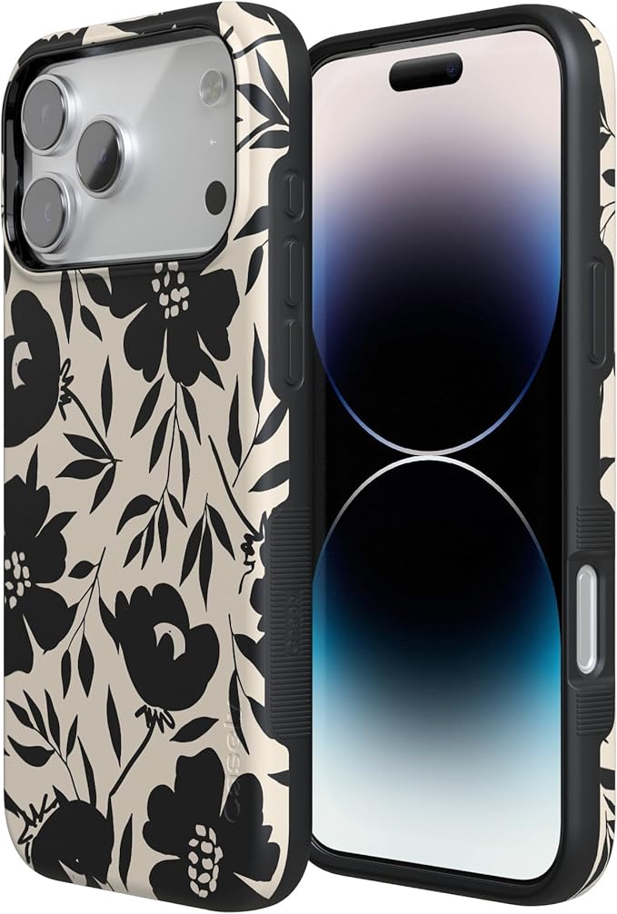 Casely iPhone 17 Pro Case | Dark Fantasy | Contrast Floral | Compatible with MagSafe | Bold Protective Design
