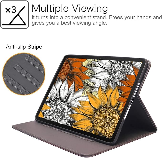 Case for Samsung Galaxy Tab S10 Lite / S10 FE / S9 FE 10.9-Inch / S9 11-Inch, Slim Lightweight PU Leather Stand Cover with Auto Wake/Sleep, African American Women