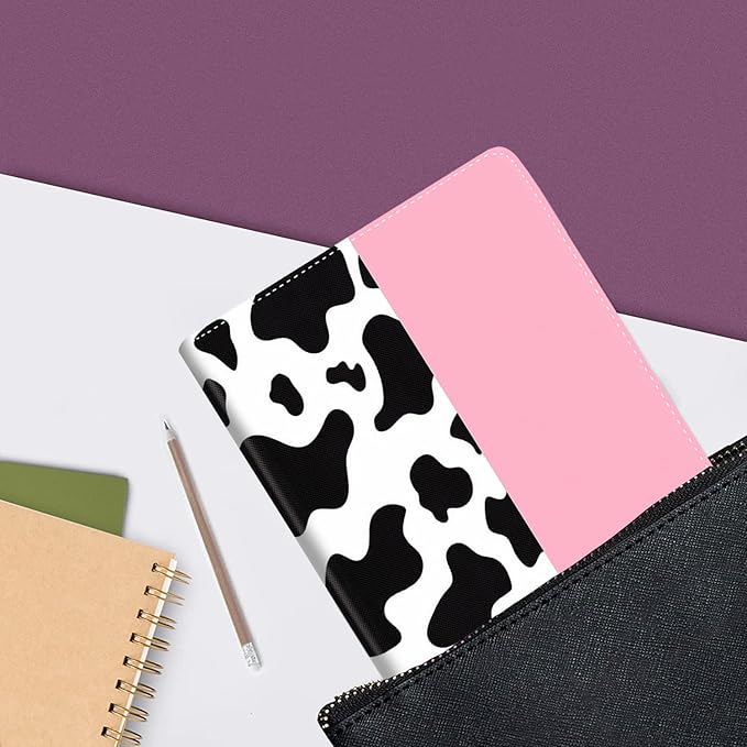 Case for Samsung Galaxy Tab A9 Plus 11 inch 2023，Slim Fit Foldable Standing Cover Case with Auto Sleep/Wake for Galaxy Tab A9+ 11’2023 (SM-X210/X216/X218)，Cow Print and Pink