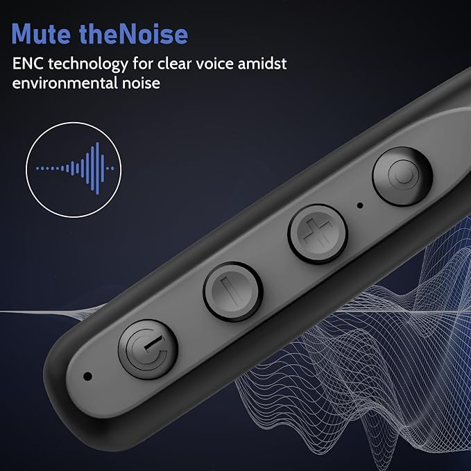 Neckband Bluetooth Earbuds, Wireless Bluetooth 5.3 Headphones 80Hrs Extra Long Playtime Stereo Bass in-Ear Headsets with Mic, IPX6 Waterproof Magnetic Earbuds, HD Sound for Running, Gym, Travel