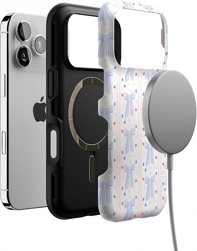 Casely iPhone 17 Pro Case | Summer Bows | Coquette | Bold Protective Design | Compatible with MagSafe
