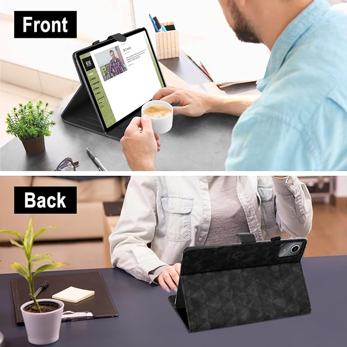 Tablet Case for Lenovo Tab M11 11" 2024 TB330FU Premium TPU Stand Cover with Card Slot 11 Inch Case (Black)
