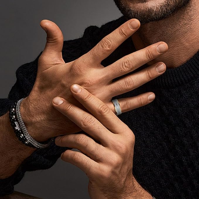 Smart Ring for Men Fitness Tracker Health Ring for Women, Heart Rate & Blood Oxygen Monitor & Sleep Monitoring, Remote Selfie Control Ring, Waterproof Smart Rings (Size 10)