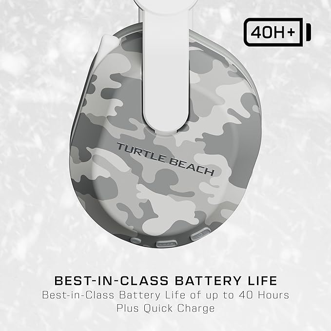 Turtle Beach Stealth 500 Wireless Gaming Headset Licensed for Xbox Series X|S, Compatible with Xbox One, Bluetooth, PC, Mobile, 40 Hr Battery, Memory Foam Cushions, Flip-to-Mute Mic – Arctic Camo