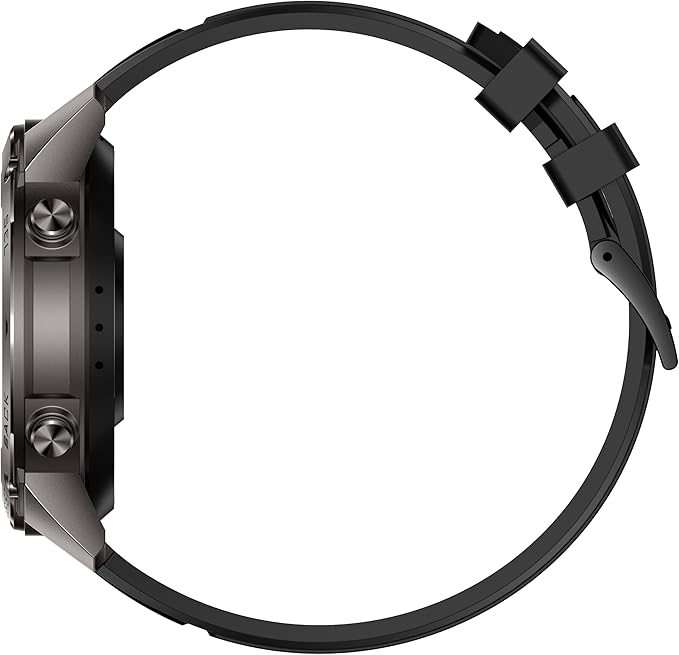 Military Smart Watch for Men GPS 6 Satellite Positioning Compass 164 Feet Water-Resistant for Swimming 500mAh Battery Make Answer Call Rugged Metal Body Smartwatch 1.43" AMOLED Always On Display Watch