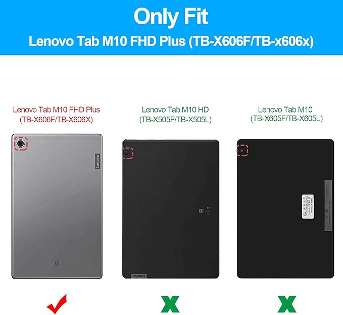 Case for Lenovo Tab M10 FHD Plus 10.3 inches, Smart Case Trifold Stand Slim Lightweight Case Cover with Auto Sleep/Wake for Lenovo Tab M10 FHD Plus (2nd Gen) 10.3 TB-X606F / TB-X606X Dusk