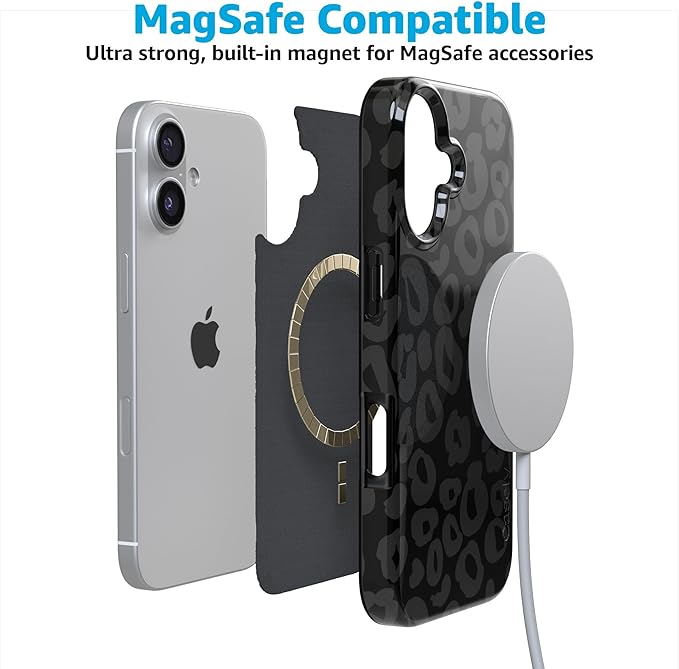 Casely iPhone 17 Case | Into The Wild | Black Leopard | Compatible with MagSafe | Classic Ultra Slim Design