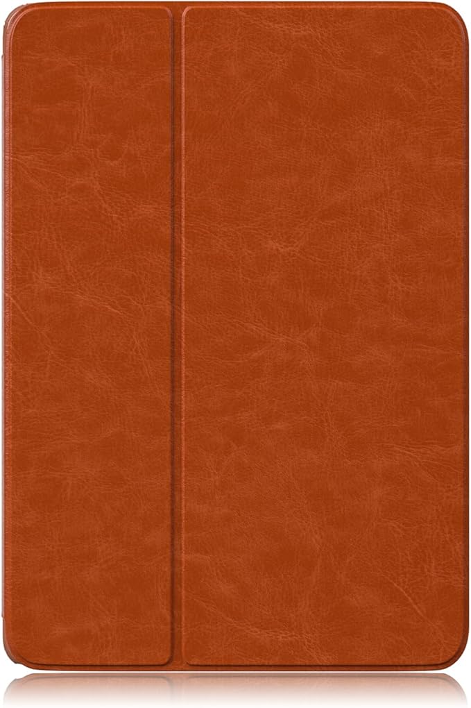 Case for Lenovo Tab P12 12.7 Inch 2023 Tablet,360° Rotating Transparent Back Shell Protective Case with Auto Wake/Sleep Function,Brown