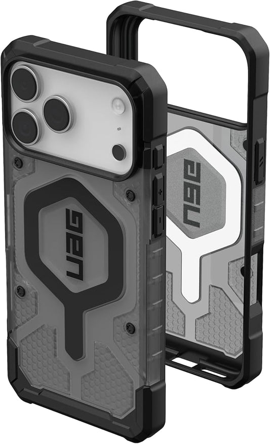 URBAN ARMOR GEAR UAG Designed for iPhone 17 Pro Max Case Pathfinder Clear - Compatible with MagSafe Military Grade Protective Cover, Ash/Black