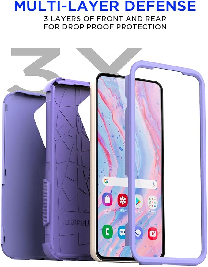 AICase for Samsung Galaxy S25 Plus Case,3-Layer Heavy Duty Pocket-Friendly Rugged Durable Military Grade Protection Shockproof/Drop Proof/Dust Proof Protective Cover for Galaxy S25 Plus 2025_4