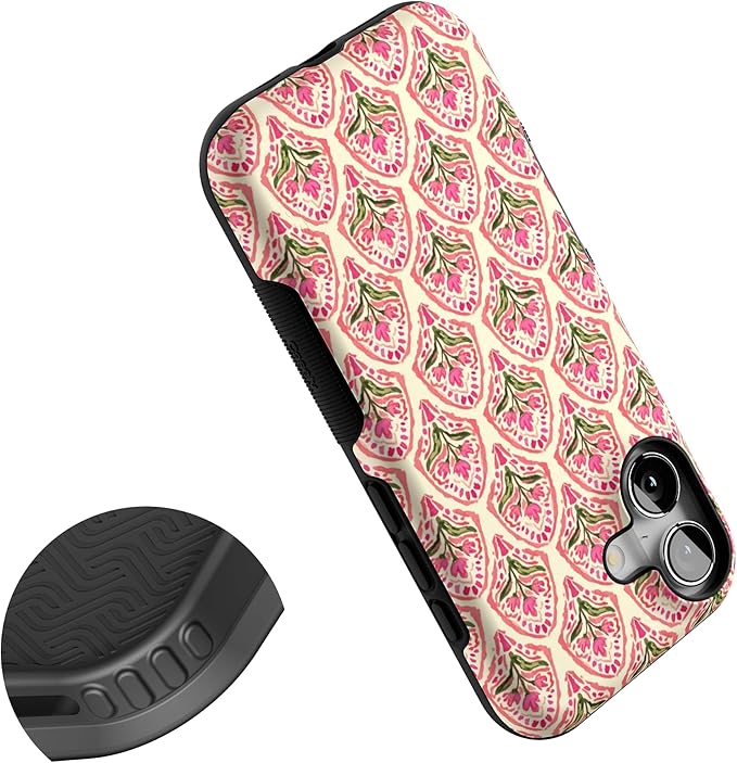 Casely iPhone 17 Case | Tulip Tapestry | Jenna Palek x Casely | Bold Protective Design | Compatible with MagSafe
