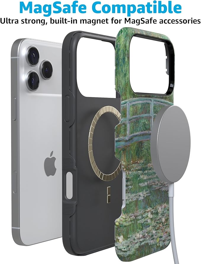 Casely iPhone 17 Pro Case | Monet's Bridge | The Met Museum | Compatible with MagSafe | Bold Protective Design