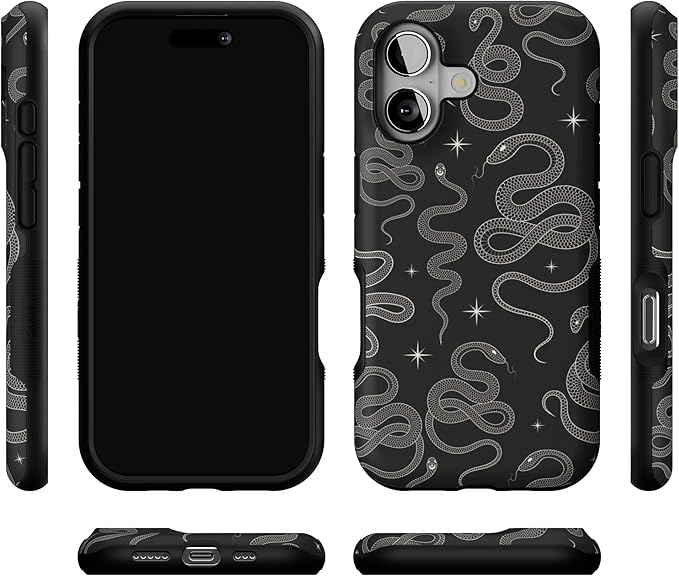 Casely iPhone 17 Case | We're Ready for It | Black Serpent | Bold Protective Design | Compatible with MagSafe
